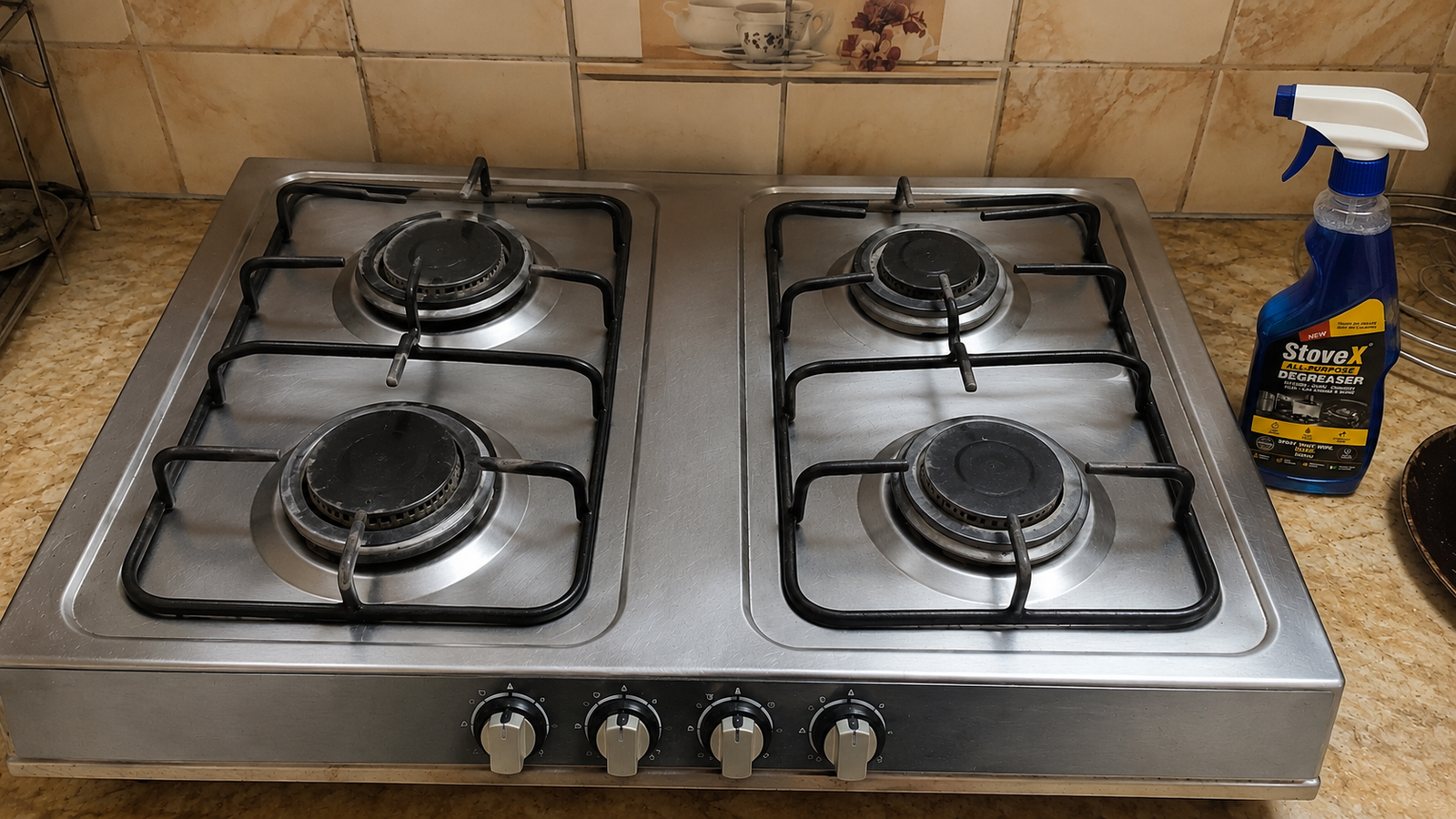 Cleaned surface after using StoveX