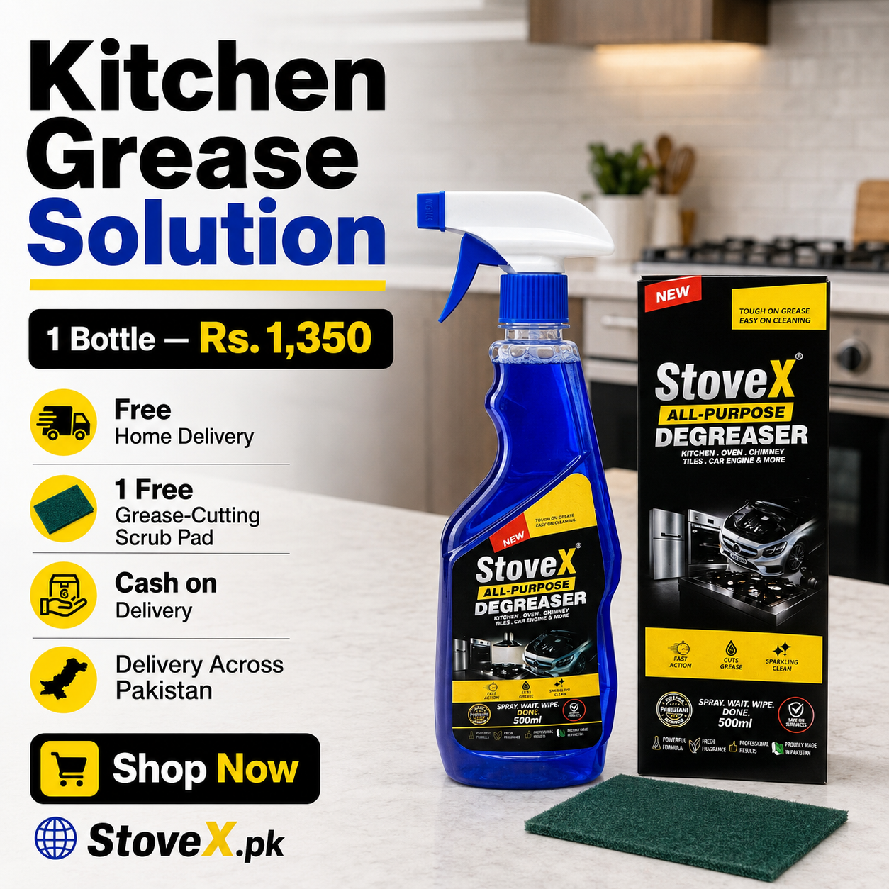 StoveX All-Purpose Degreaser 500ml | Free Home Delivery